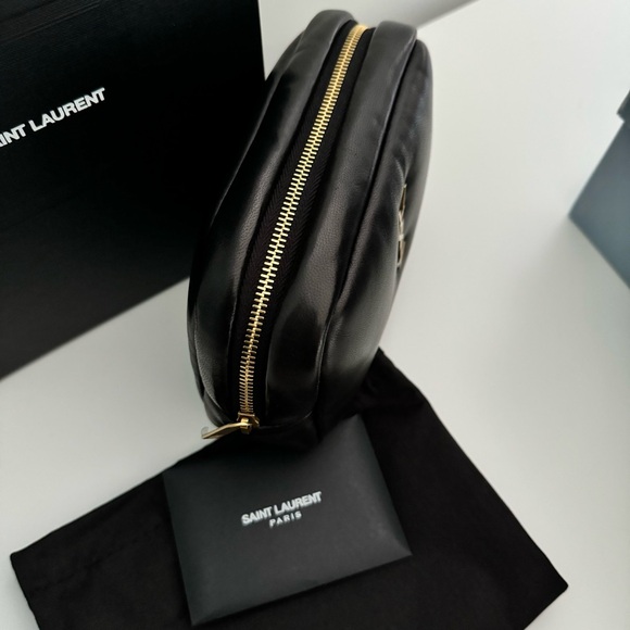 Saint Laurent Cassandre (Calypso) Mini Cosmetic Pouch Black New - Picture 7 of 7